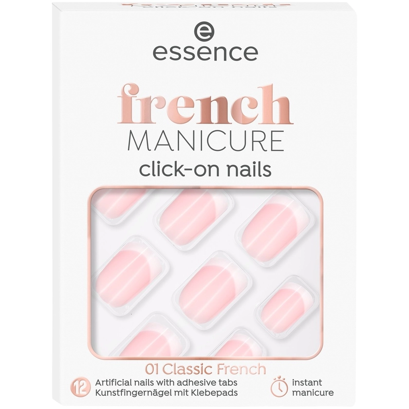 essence | french Manicure click-on nails autocollants Faux Ongles