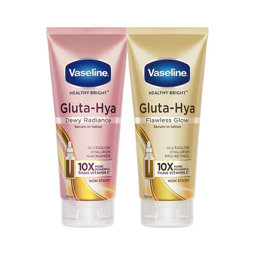 Vaseline Gluta Hya Serum-in-Lotion - Dewy Radiance & Flawless Glow Combo