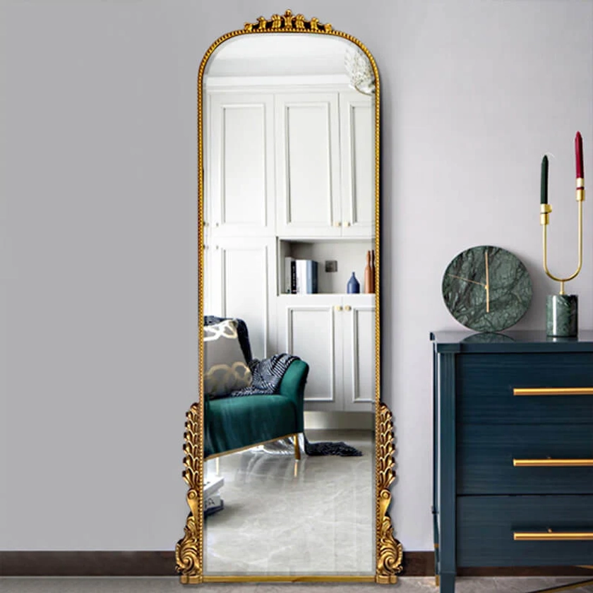 Arched Antique Full Length Mirror