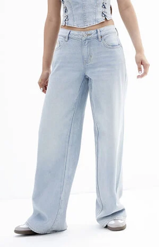 PacSun Casey Light Indigo Low Rise Baggy Jeans | PacSun