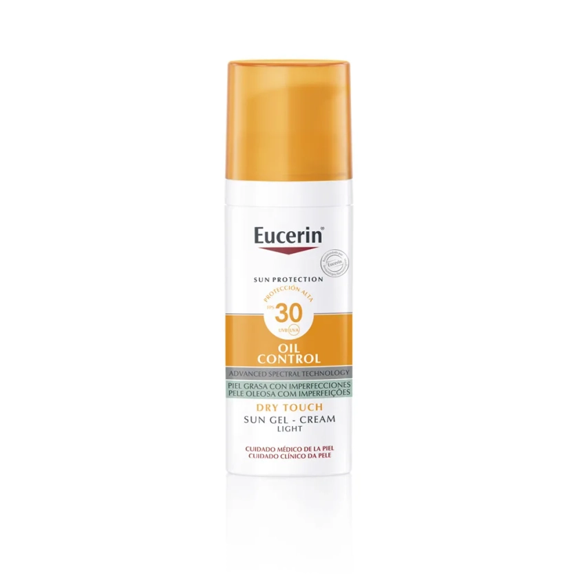 Protector Solar Eucerin Oil Control Sun Gel Toque Seco Fps 30+ x 50 ml