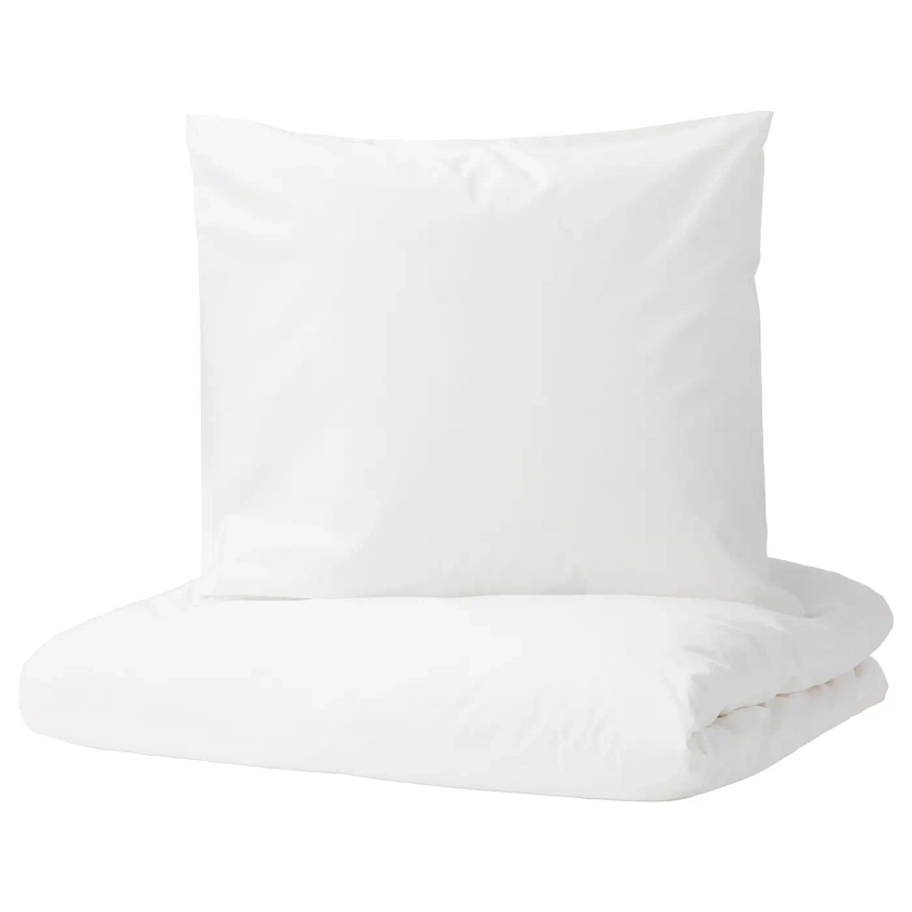 DVALA housse de couette et 2 taies, blanc, 240x220/65x65 cm - IKEA