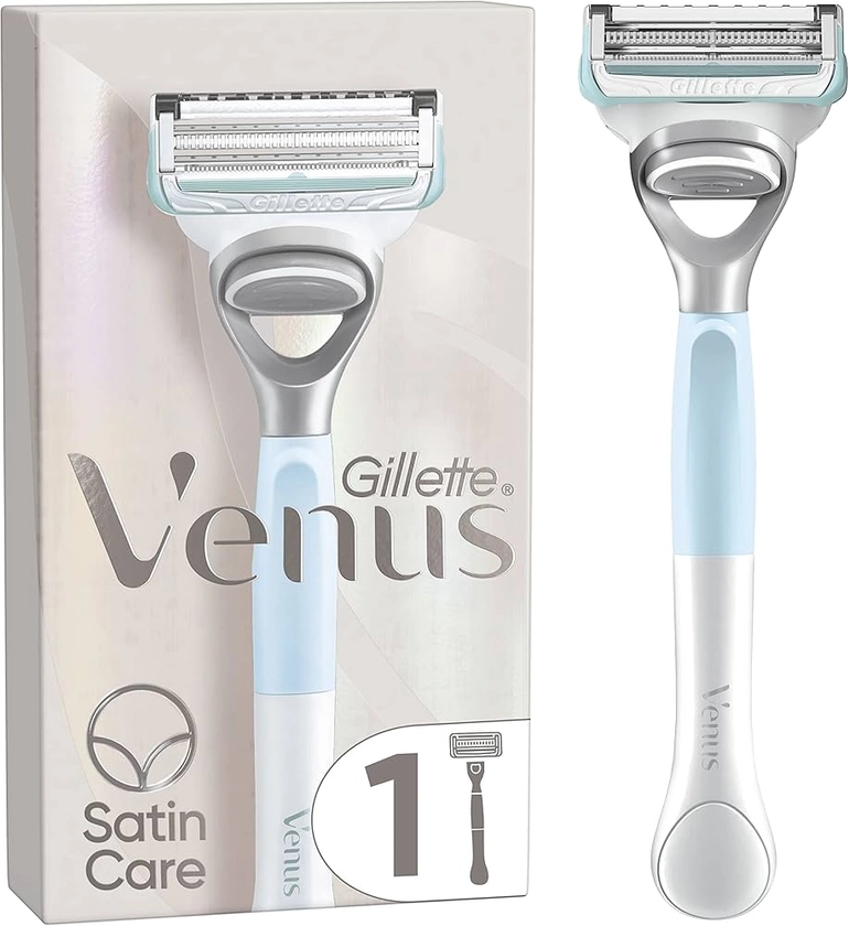 Gillette Venus Pour La Peau Et Les Poils Pubiens, Rasoir Pour Femme - 1 Manche + 1 Recharge de Lames, Aide À Protéger La Zone Sensible Du Maillot De l’Irritation Du Rasoir