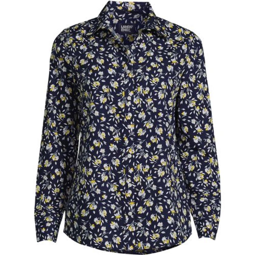 Women's No Iron Button Front Shirt