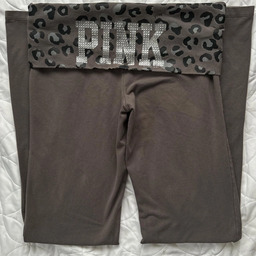 y2k bedazzled Victoria secret Pink fold over...