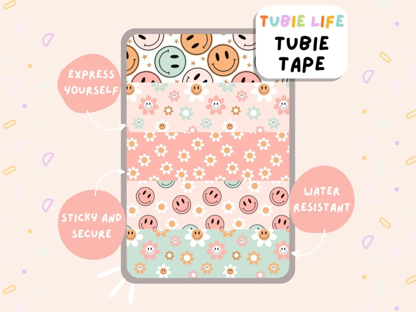 TUBIE TAPE Tubie Life groovy ng tube tape for feeding tubes and other tubing