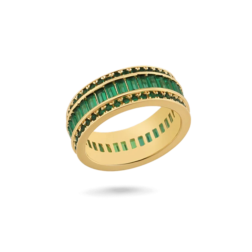 Isabelle Emerald Baguette Ring