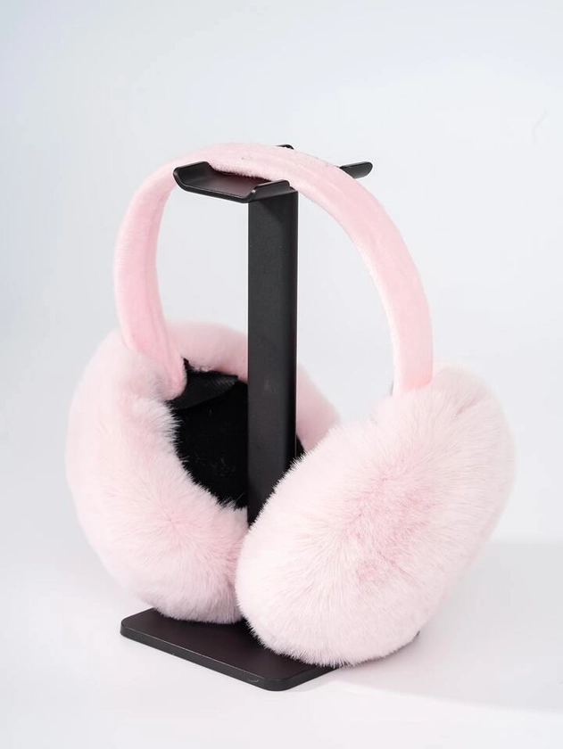 1pc Solid Fluffy Earmuffs For autumn and winter