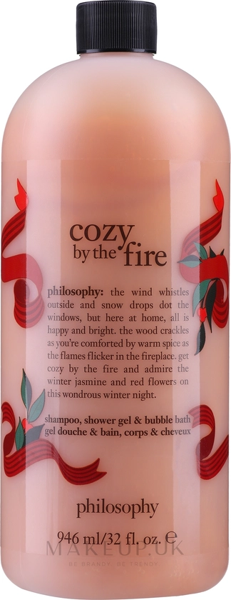 Philosophy Cozy By The Fire Shampoo Shower Gel & Bubble Bath - 5in1 Shower Gel | Makeup.uk