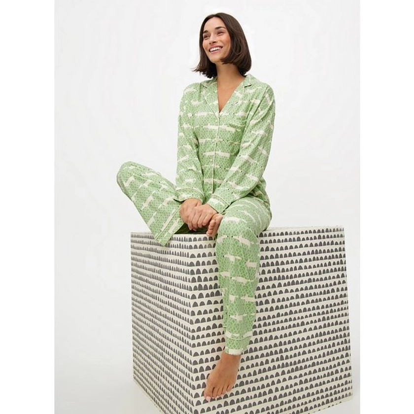 Buy Tu X Scion Mr Fox Printed Green Traditional Pyjamas 8 | Pyjamas | Tu