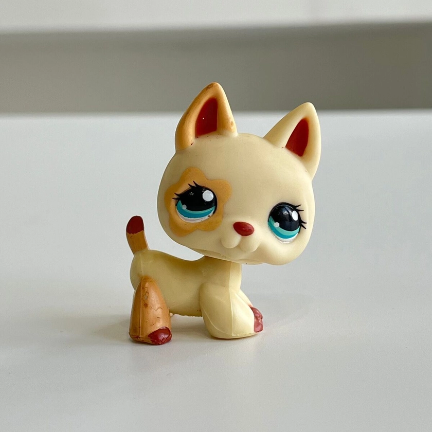 Littlest Pet Shop toys old yellow original Husky dog for girl&#039;s collection