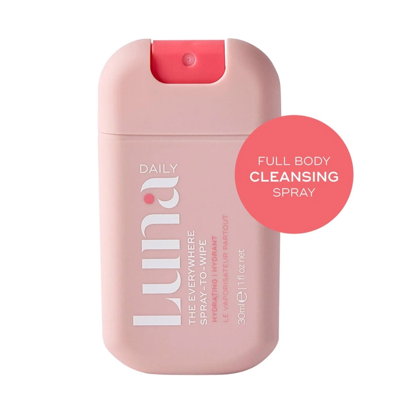 THE HYDRATING EVERYWHERE SPRAY-TO-WIPE MINI | Luna Daily - Travel-Size Cooling Spray