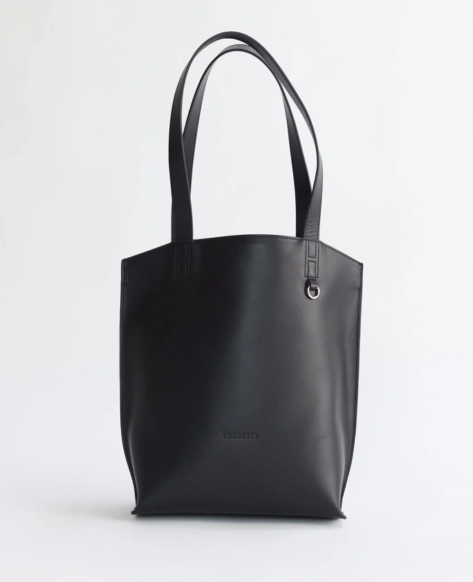 The Florence Leather Tote Bag in Black