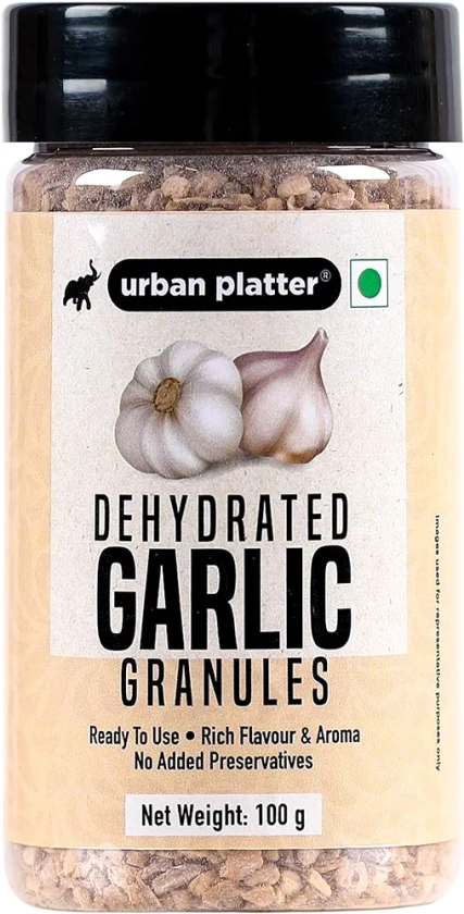 Urban Platter Dehydrated Garlic Granules Shaker Jar, 100g / 3.5oz [Versatile, Savoury, Great Flavour] : Amazon.in: Home & Kitchen