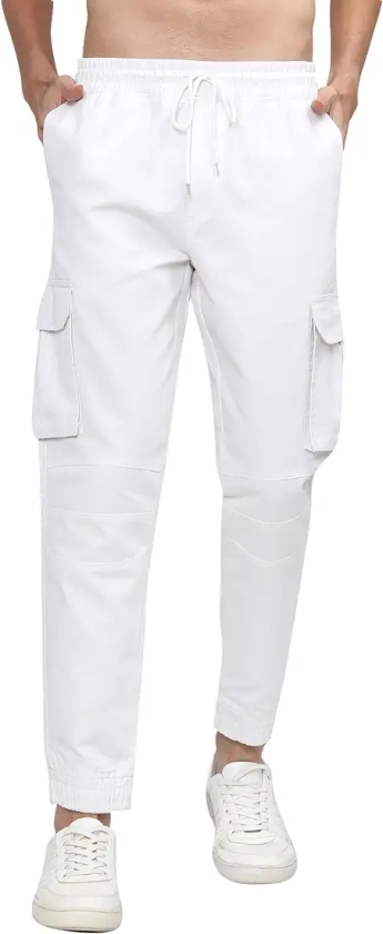 Buy KETCH Men's Relaxed Casual Pants (KHTR000231_Bright White at Amazon.in
