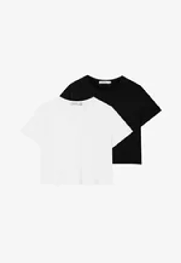 2 PACK - T-shirt basique - black/white
