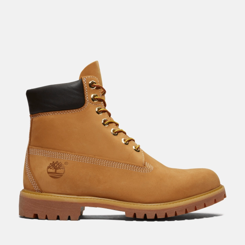 Timberland® Premium 6-Inch Lace Up Waterproof Boot for Men in Yellow