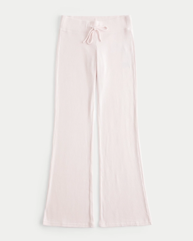 Women's Cozy Ribbed Flare Pants | Women's Bottoms | HollisterCo.com