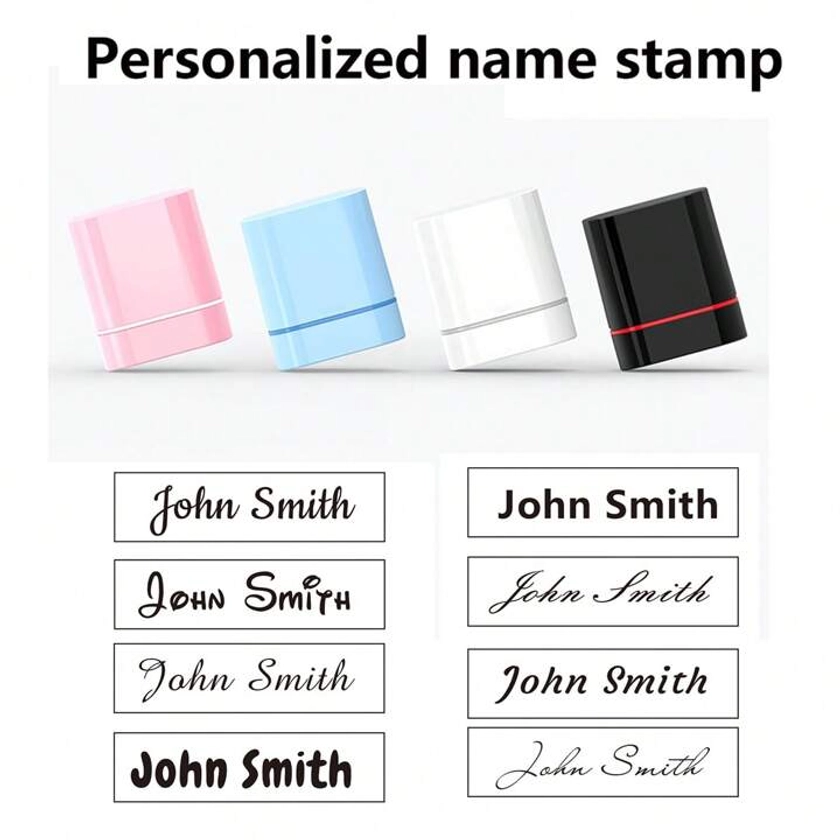 1pc Personalized Teacher Name, School & Student Signature Stamp