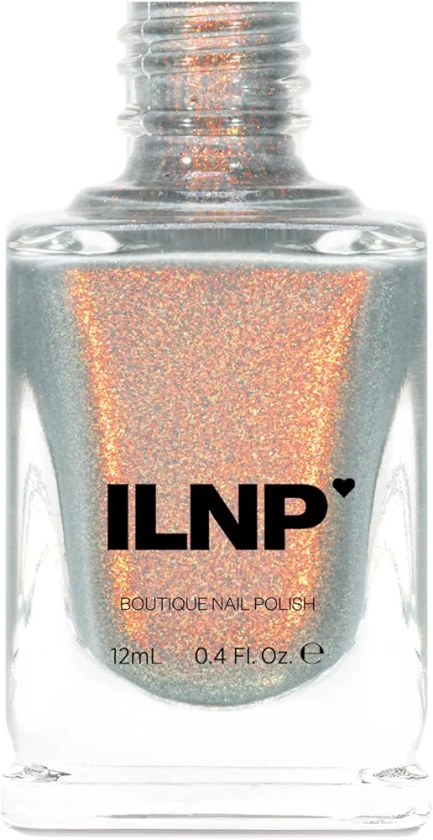 ILNP Flicker - Flickering Light Grey Shimmer Nail Polish