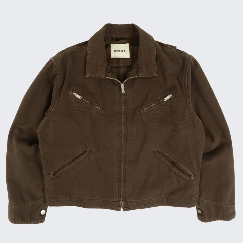 THE BEIRING JACKET - BROWN | BRUT Vintage Shop | Worldwide shipping