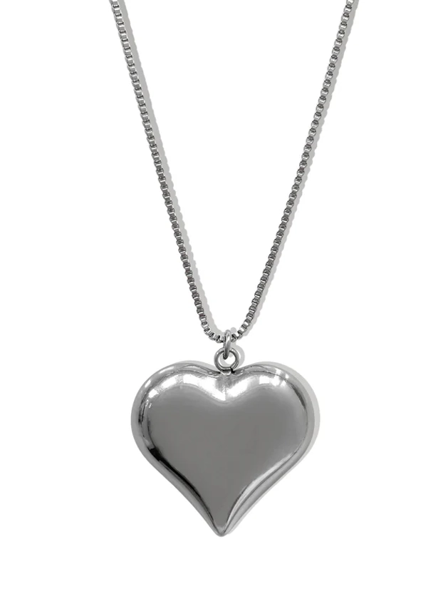 GEMMA LARGE HEART CHAIN NECKLACE