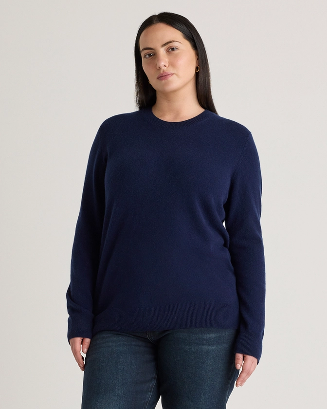 Mongolian Cashmere Crewneck Sweater - Plus Size