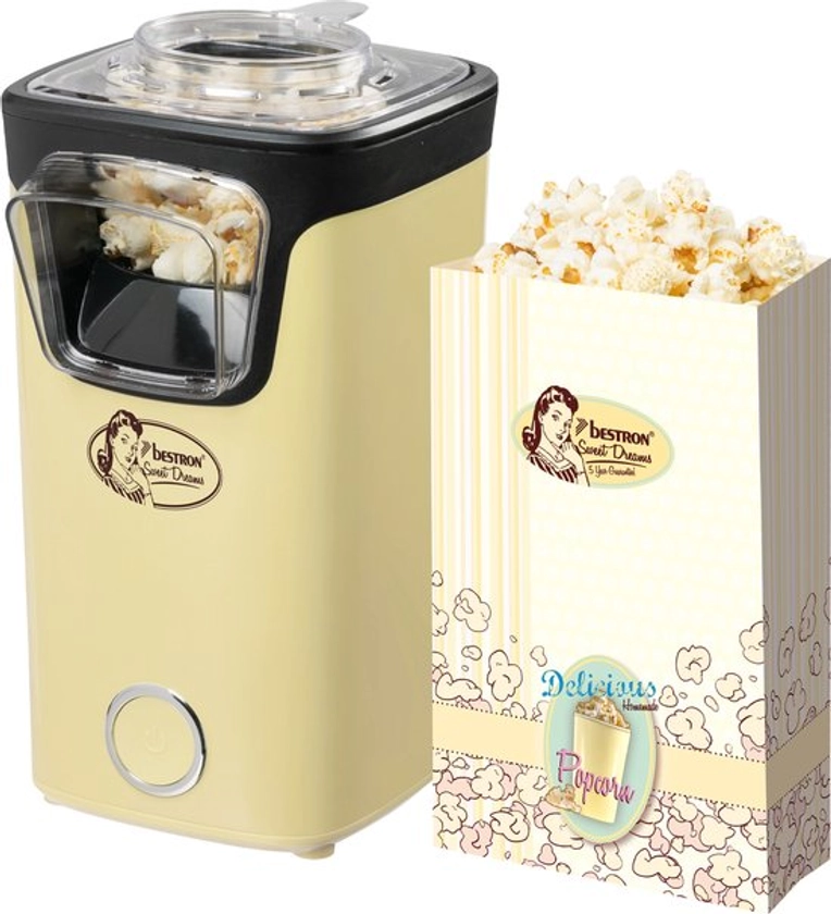 Bestron Popcornmaker, Turbo-Popcorn in minder 2 minuten, Popcornmachine met... | bol