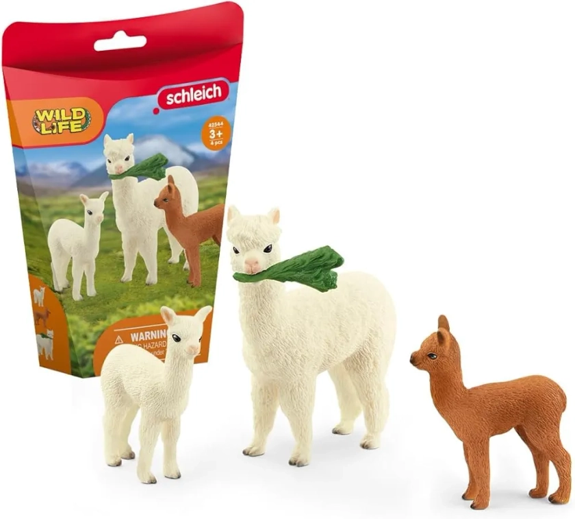 Schleich- alpaga Wild Life Animals Figurine, 42544n, Multicolore