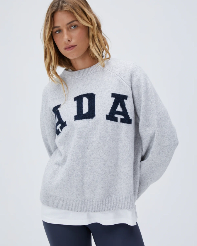 ADA Oversized Knit Sweatshirt  Adanola