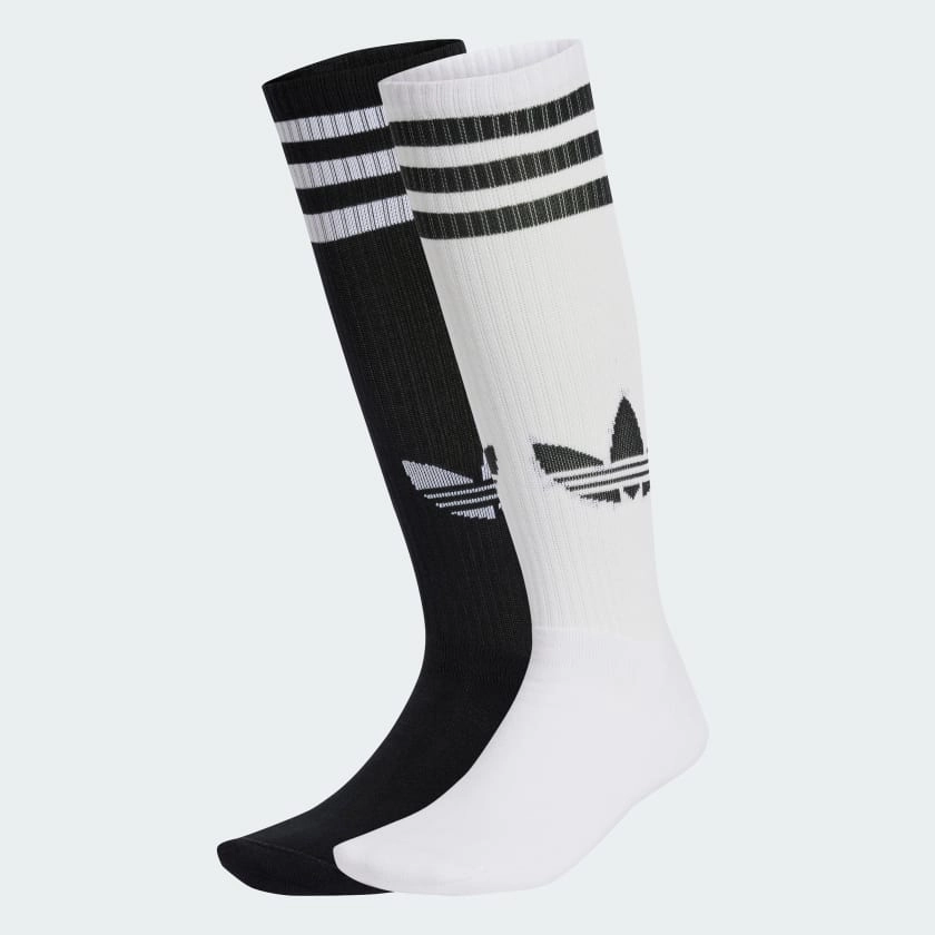 Chaussettes montantes Adicolor 70s (2 paires) - Blanc adidas | adidas France