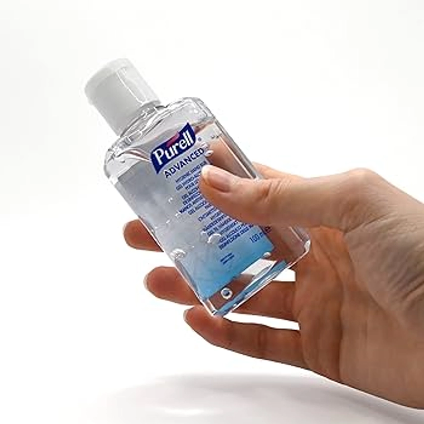 PURELL ADVANCED HAND SANITISER GEL 100mL. Flip Top Bottle. Hand Sanitizer Gel kill 99.99% of most common germs. 70% alcohol formulation with moisturisers. Exceptional antimicrobial efficacy, Pack of 2