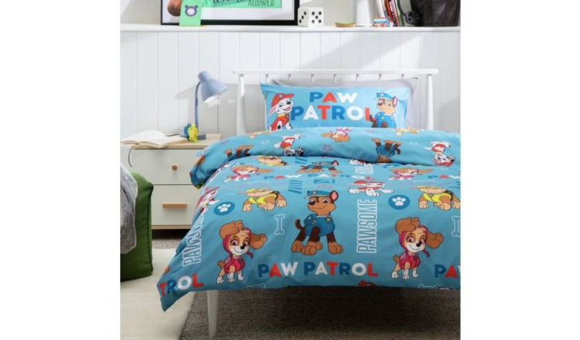 Paw Patrol Chevron Blue Kids Bedding Set - Toddler