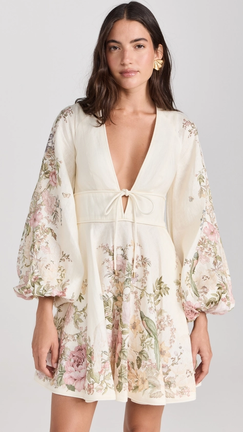 Zimmermann Waverly Plunge Mini Dress | Shopbop