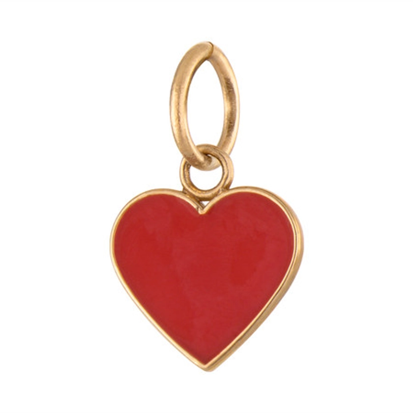 Little Red Heart 14K Gold Charm