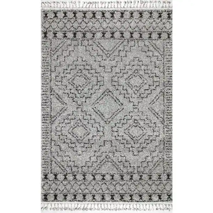 Brooklyn Rug Co Vasiliki Moroccan Shag Tasseled Area Rug | Overstock.com Shopping - The Best Deals on Area Rugs | 26180905