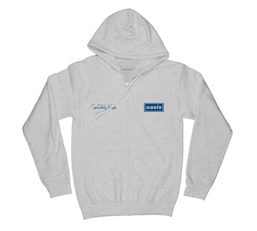 Oasis - Logo Tracklist Grey Hoodie. Oasis.