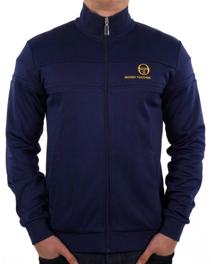 Sergio Tacchini Masters Track Top Navy Gold