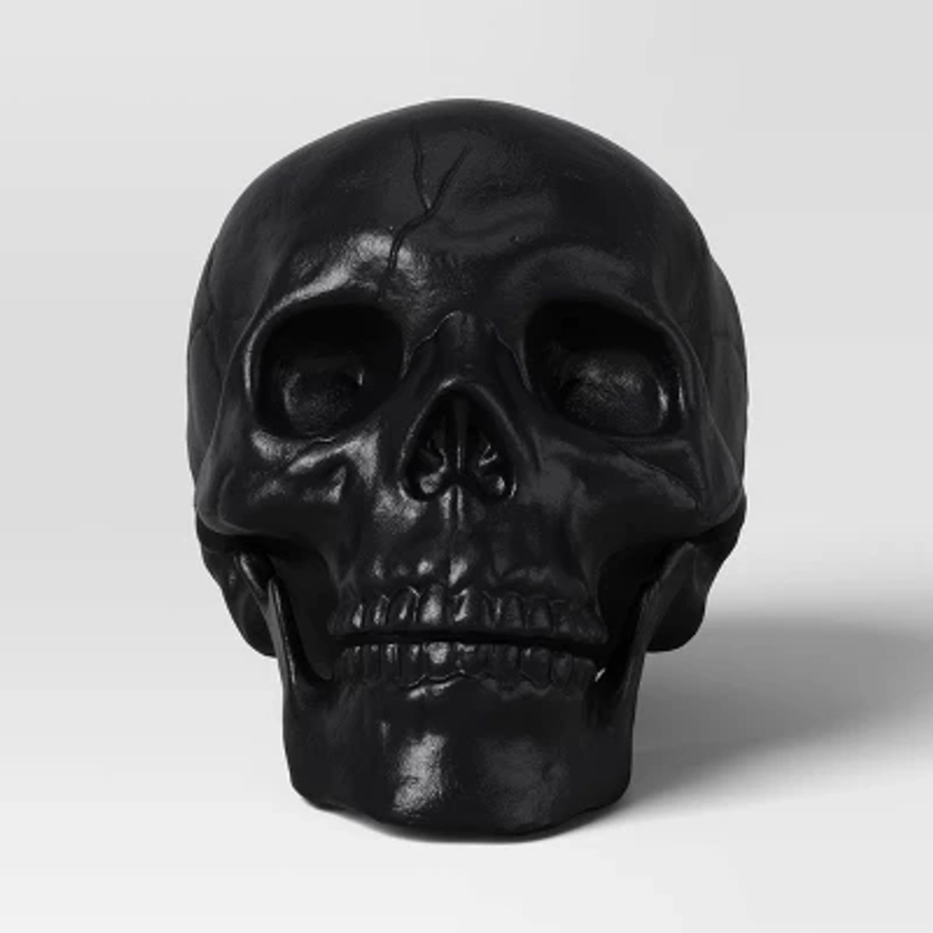 6" Halloween Skull Decorative Prop Black - Hyde & EEK! Boutique™