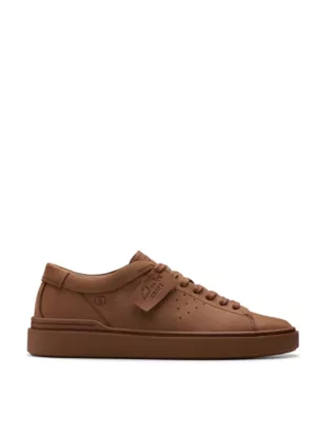 Leather Lace-Up Trainers