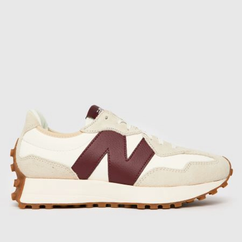 Womens White & Burgundy New Balance 327 Trainers | schuh