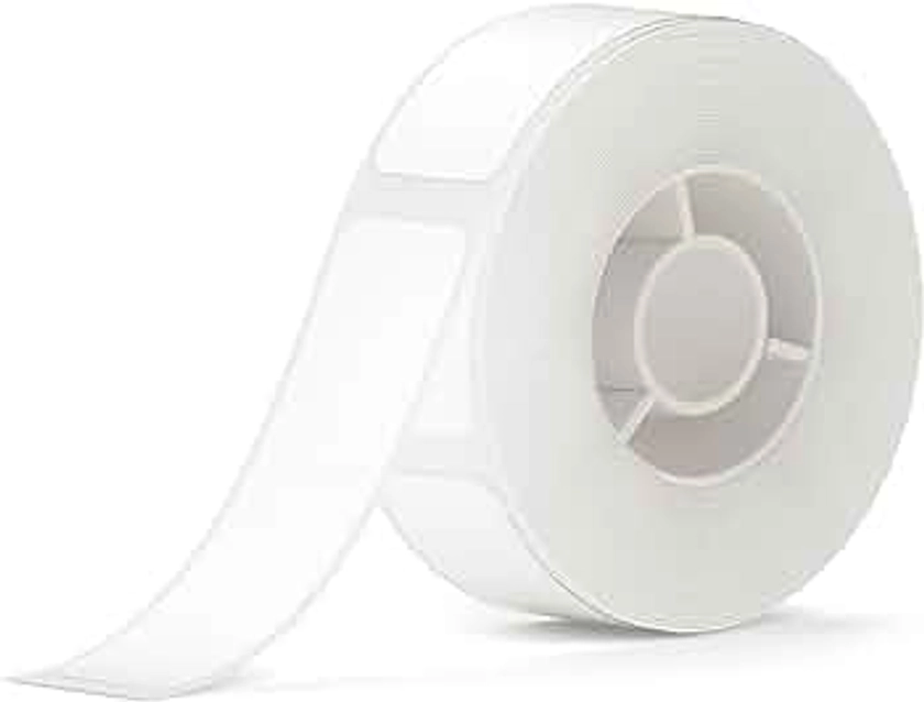 NIIMBOT Direct Thermal Label D11 Label Maker Tape Adapted Label Print Paper Standard Laminated Office Labeling Tape Replacement Pure Color White
