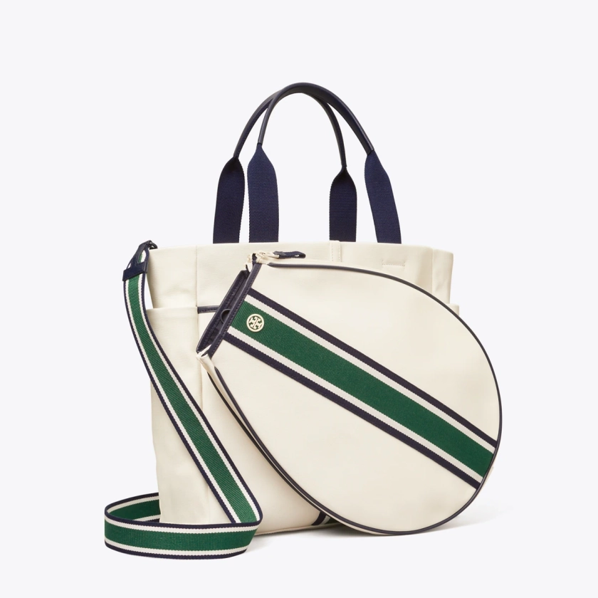 Convertible Stripe Tennis Tote: Women's Handbags | Tote Bags | Tory Burch EU