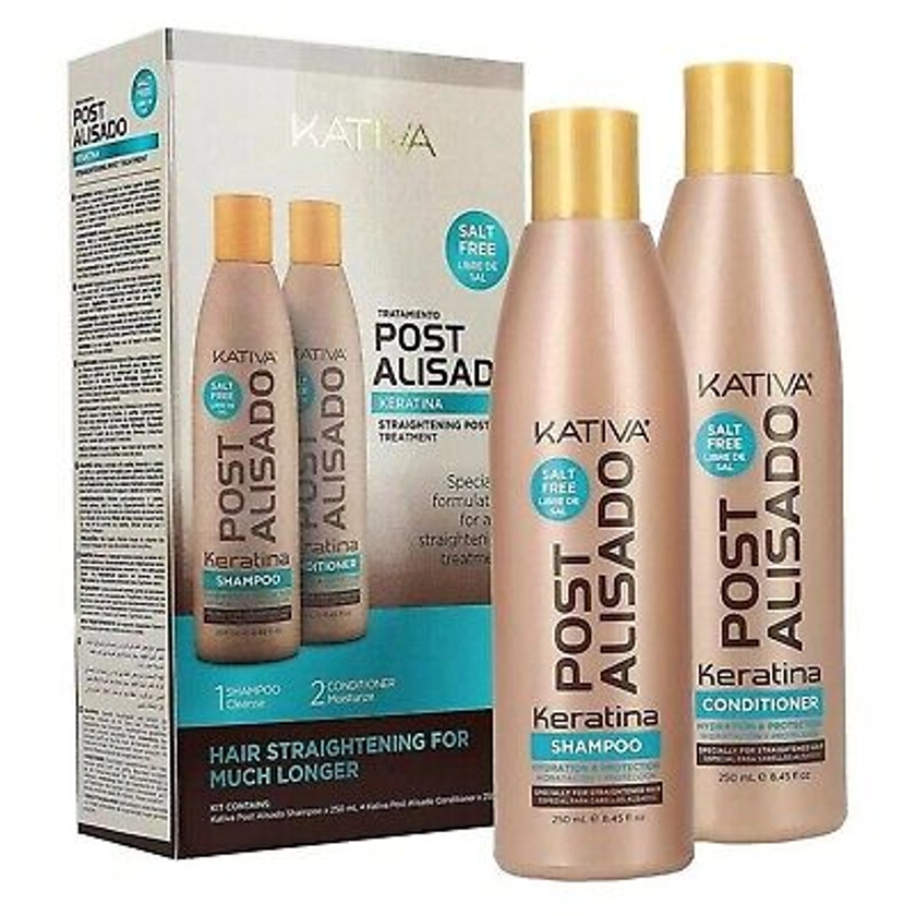 Kativa Hair Straightening Post Treatment Set with Shampoo 250ml Conditioner 250m 7750075024267 | eBay