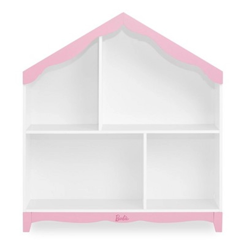 Barbie Evolur Rose Hutch/Bookcase in Pink and White, Made with New Zealand Pinewood, Included Anti-Tipping Kit