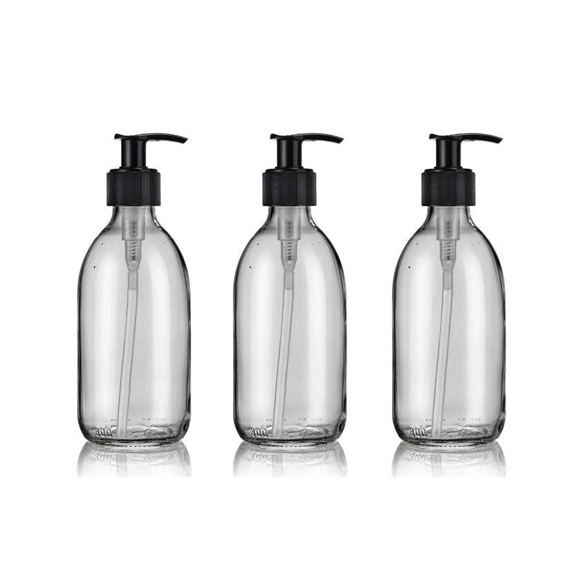 Pack trio Burette distributeurs de savon rechargeables