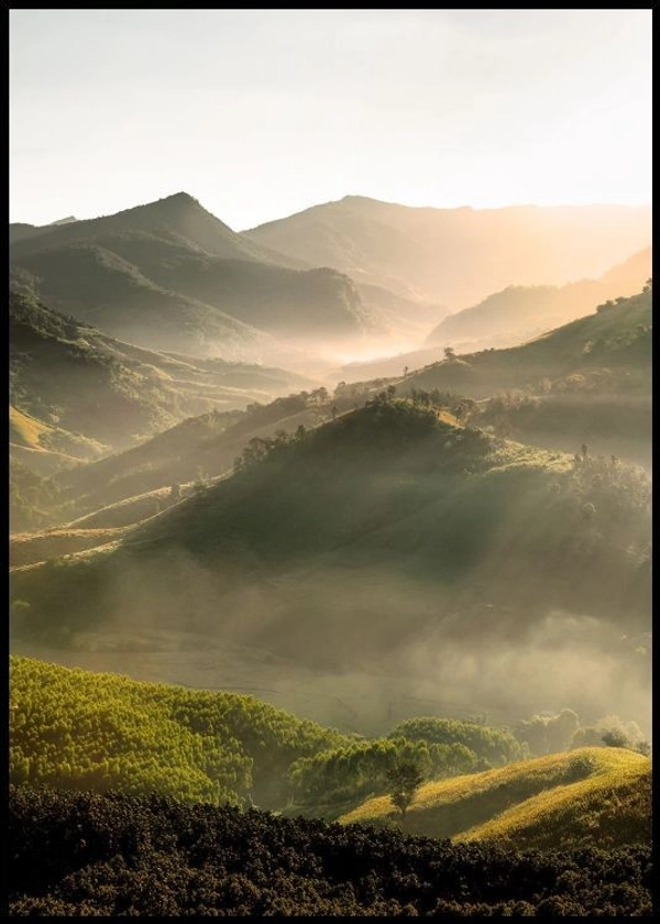 Vue sur la Montagne Poster