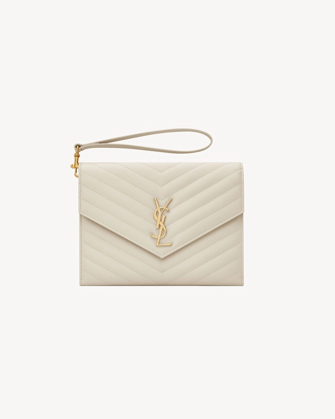 CASSANDRE MATELASSÉ FLAP POUCH in grain de poudre leather | Saint Laurent | YSL.com