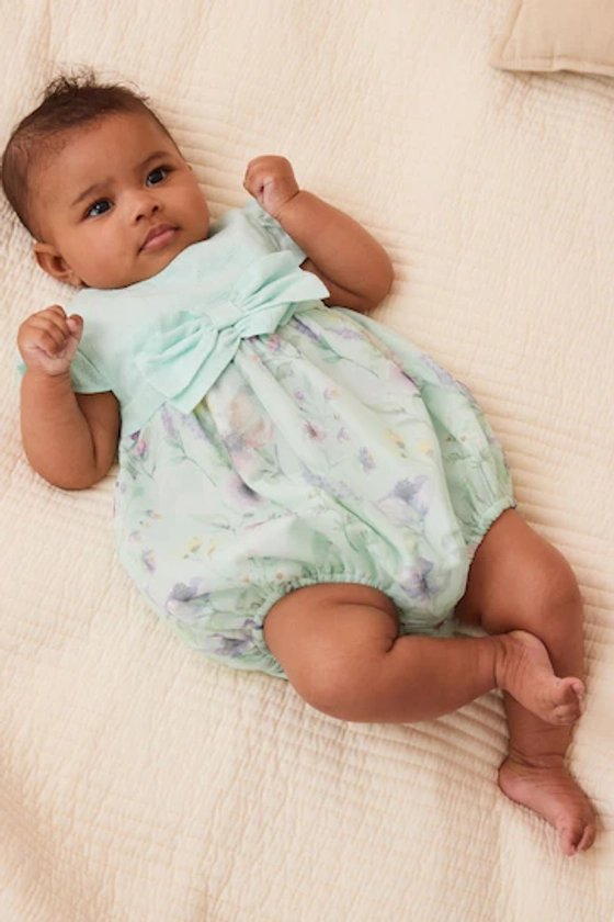 Buy Green Floral Baby Bloomer Romper (0mths-2yrs) from the Next UK online shop