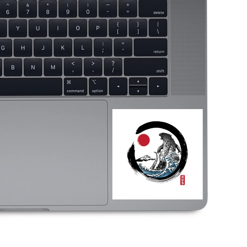 Enso Kaiju-none glossy sticker-DrMonekers by TeeFury